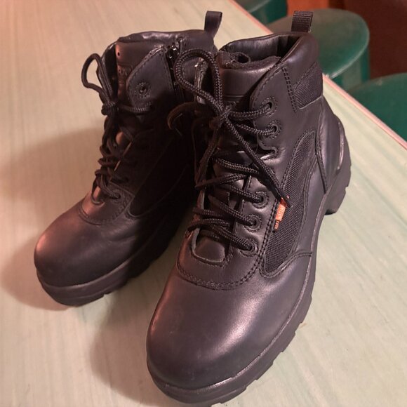 Worx Red Wing STK 5611 Waterproof Steel Toe Black EH Leather Boots Size 9 WW main image 4